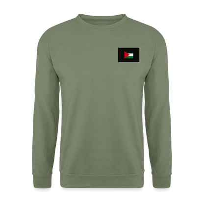 Sweat-shirt Unisex Palestine - vert militaire