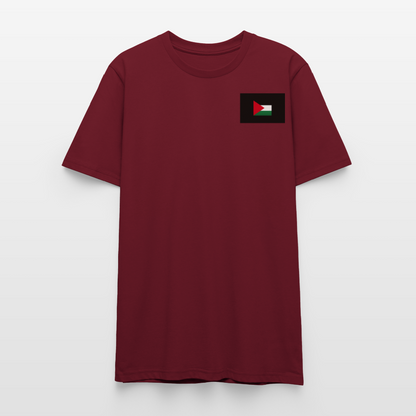 T-shirt bio CRAFTER Stanley Stella Unisexe Palestine - bordeaux