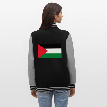 Veste Teddy - noir/gris chiné