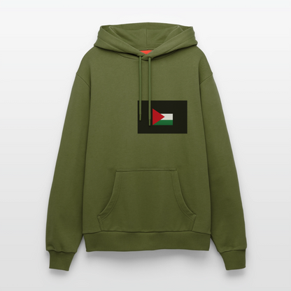 Sweat à capuche bio décontracté fabriqué en UE palestine - MOSS GREEN