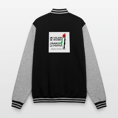 Veste Teddy🇵🇸🇵🇸 - noir/gris chiné