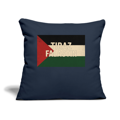 Coussin et housse de 45 x 45 cm - bleu marine