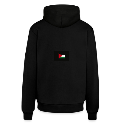Sweat à capuche bio décontracté fabriqué en UE palestine - SOLID BLACK