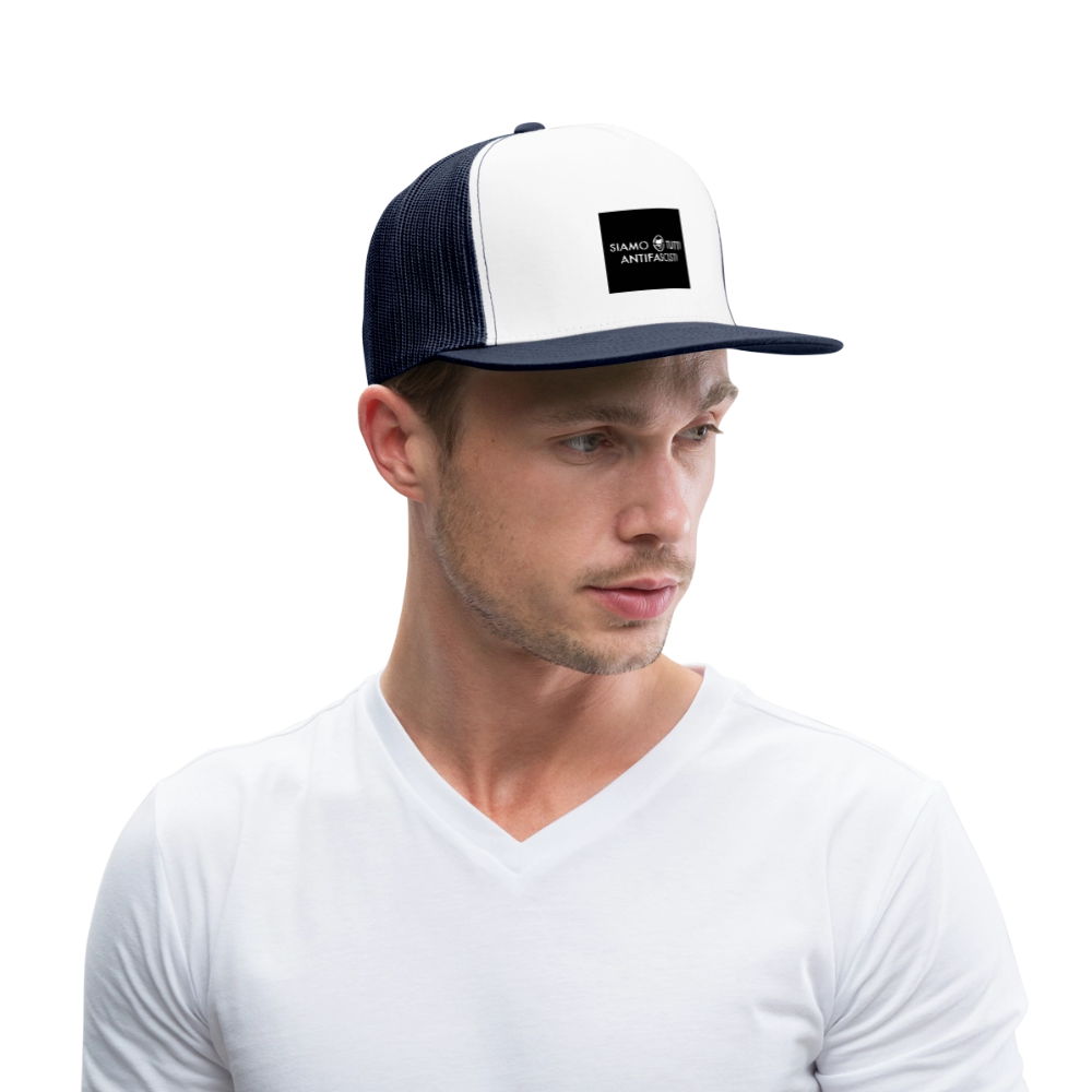 Trucker Cap - blanc/marine