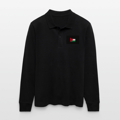 Polo à manches longues bio PREPSTER Stanley/Stella Unisexe Palestine - noir