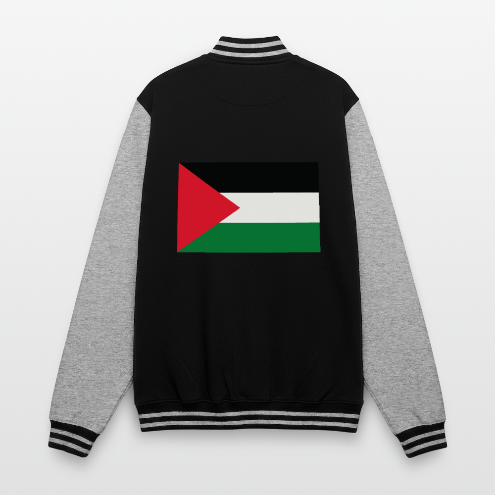 Veste Teddy - noir/gris chiné