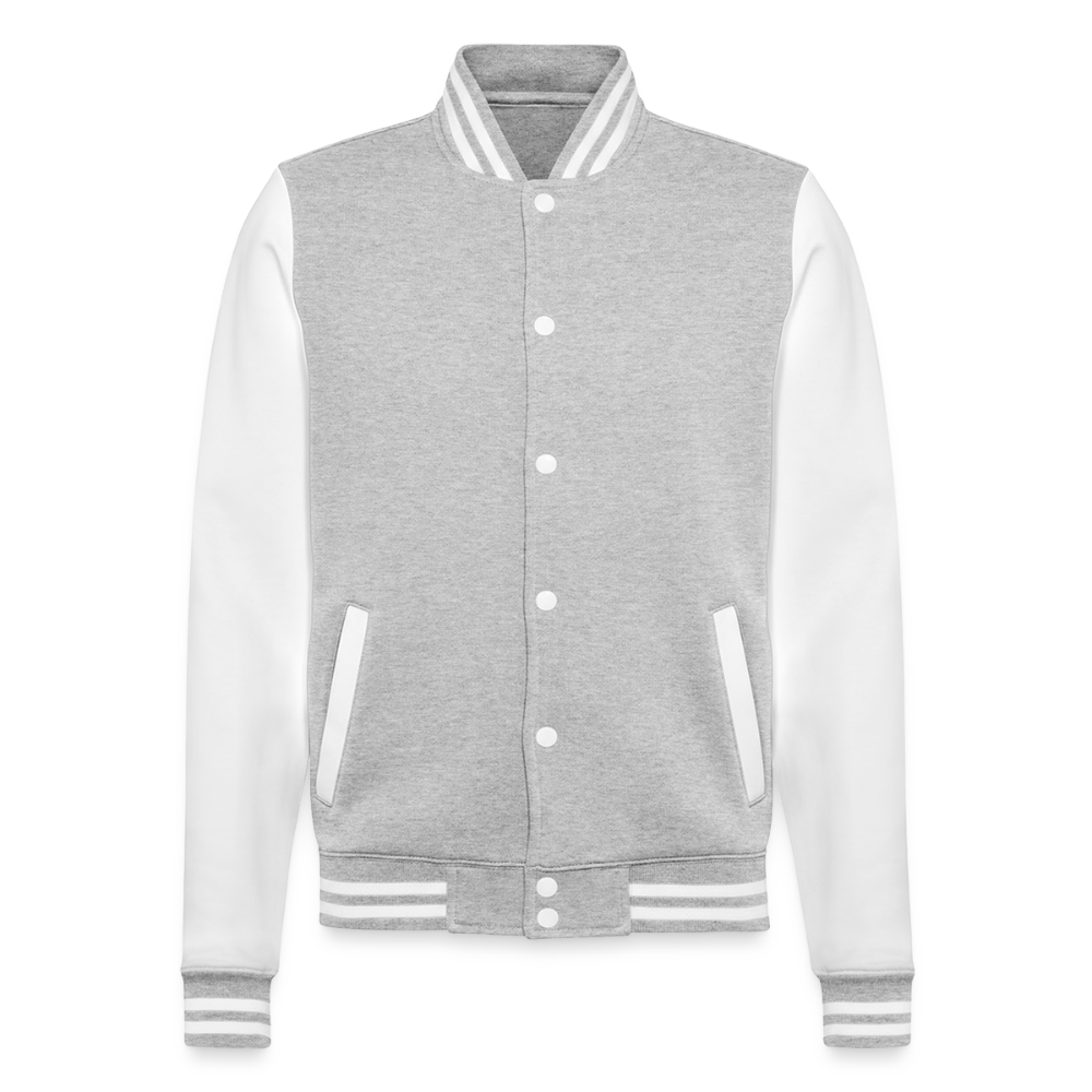 Veste Teddy🇵🇸 - gris chiné / blanc