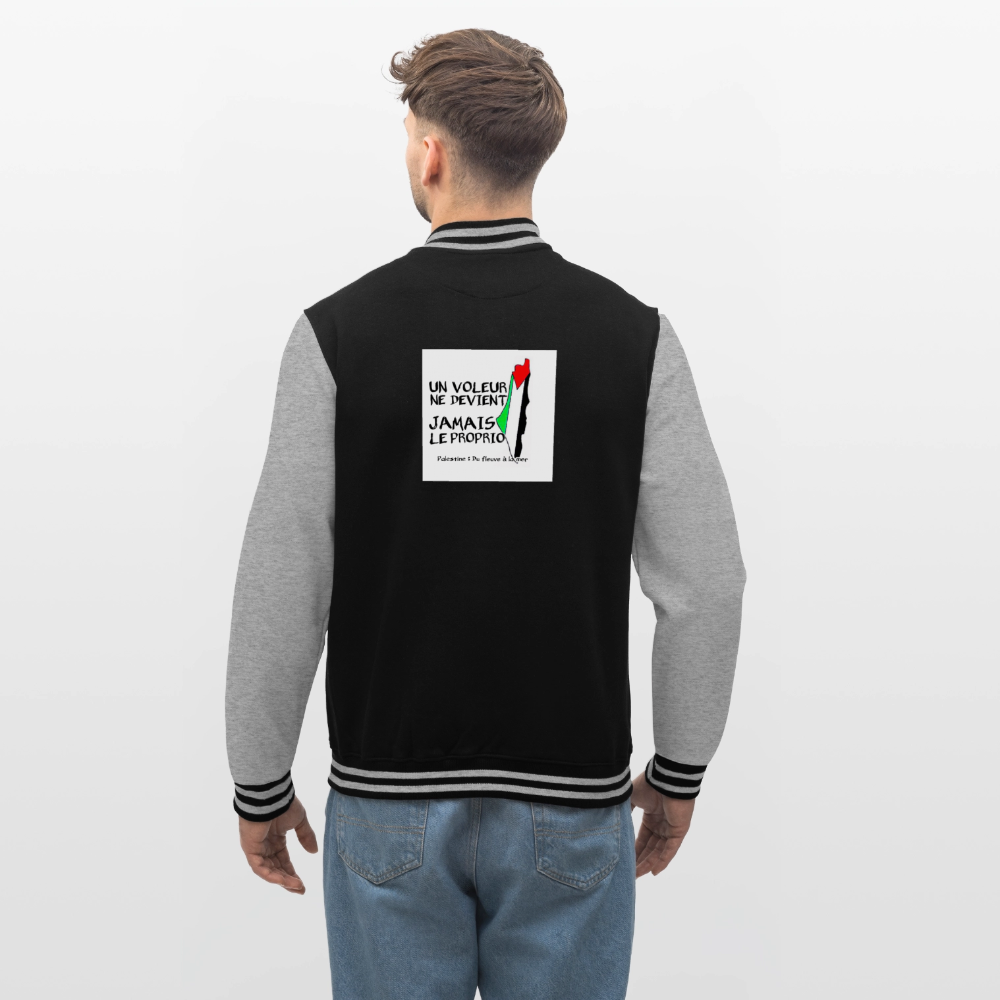Veste Teddy🇵🇸 - noir/gris chiné