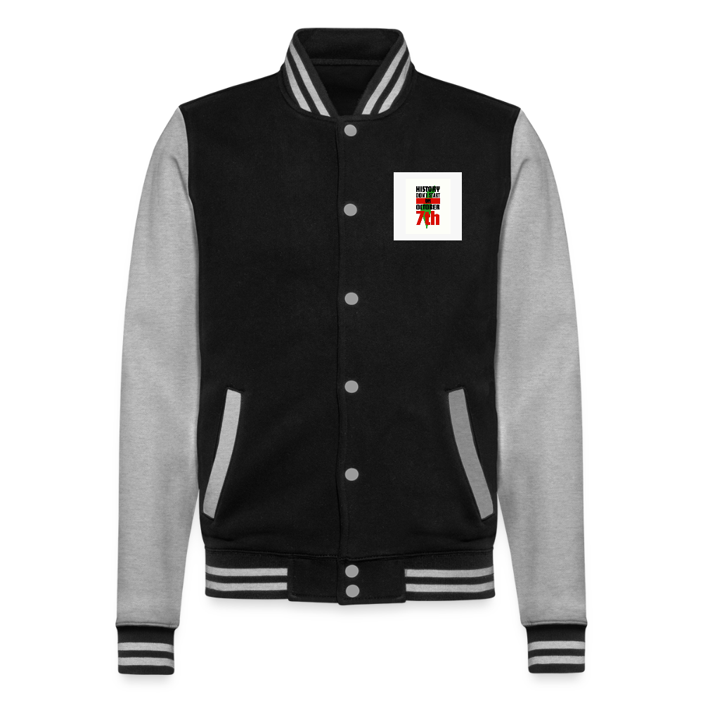 Veste Teddy - noir/gris chiné