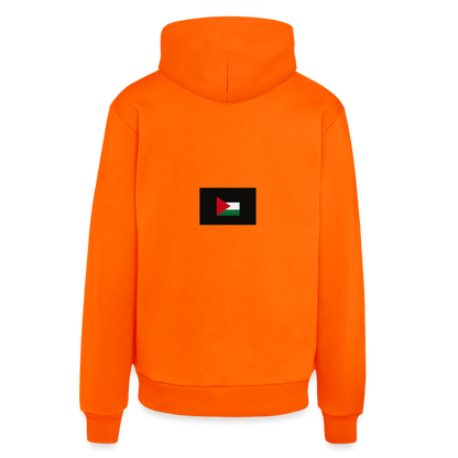 Sweat à capuche bio décontracté fabriqué en UE palestine - SUNSET ORANGE