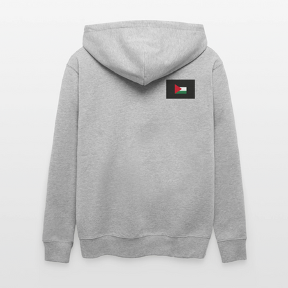 Veste à capuche bio CULTIVATOR Stanley/Stella Unisexe Palestine - gris chiné