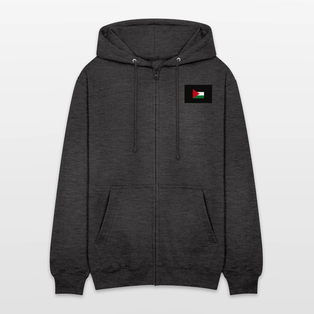 Veste à capuche unisexe Palestine - charbon