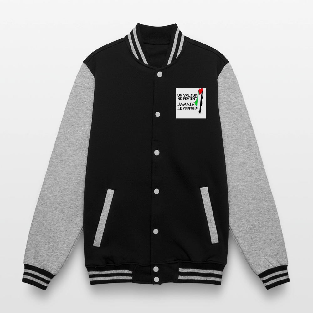 Veste Teddy🇵🇸🇵🇸 - noir/gris chiné