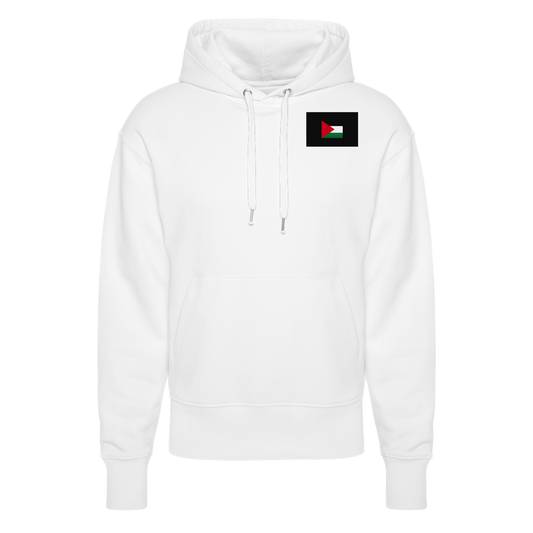 Sweat à capuche bio SLAMMER Stanley/Stella Unisexe Palestine - blanc