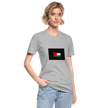 T-shirt polycoton Unisexe Palestine - gris chiné