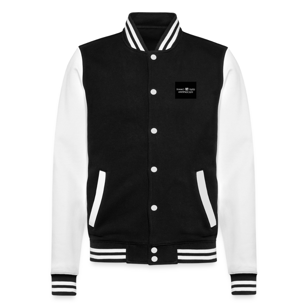 Veste Teddy - noir/blanc