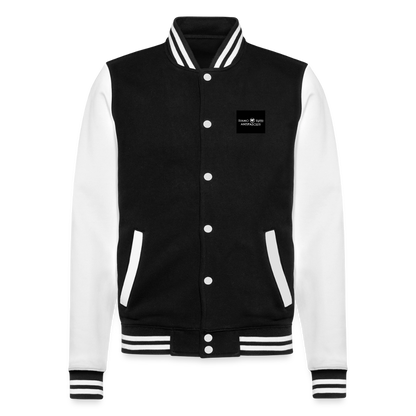 Veste Teddy - noir/blanc
