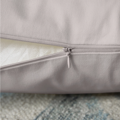 Coussin et housse de 45 x 45 cm - taupe clair