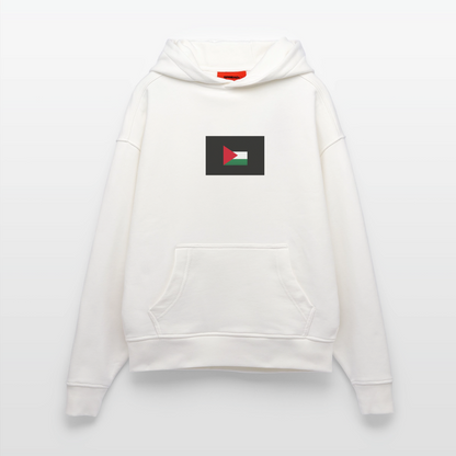 Sweat à capuche bio épais oversize fabriqué en UE palestine - OFF WHITE