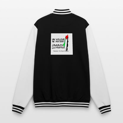 Veste Teddy🇵🇸 - noir/blanc