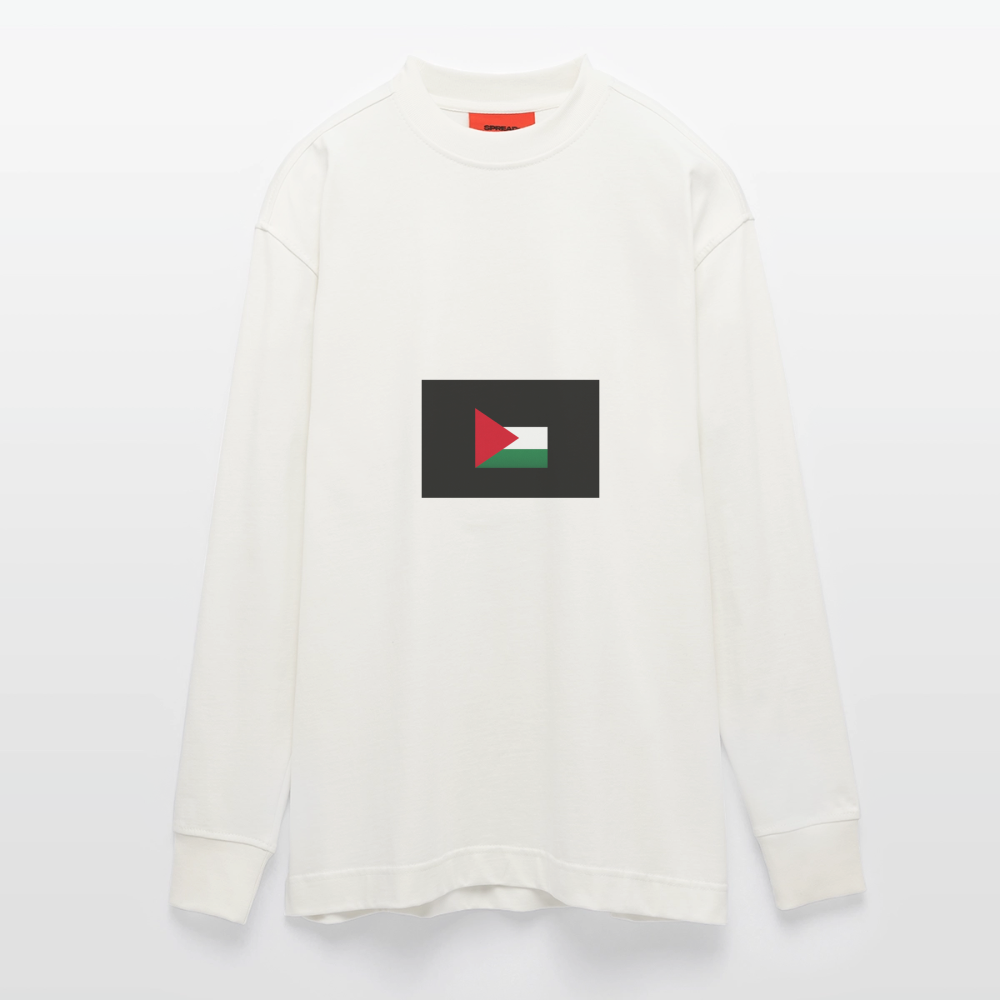 Manches longues bio épais oversize fabriqué en UE palestine - OFF WHITE