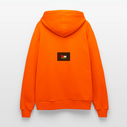 Sweat à capuche bio décontracté fabriqué en UE palestine - SUNSET ORANGE