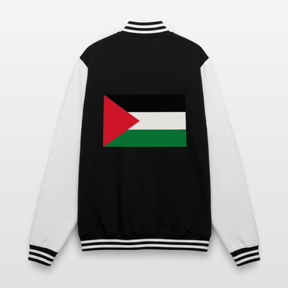 Veste Teddy - noir/blanc