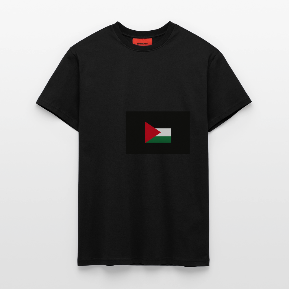 T-shirt bio décontracté fabriqué en UE palestine - SOLID BLACK