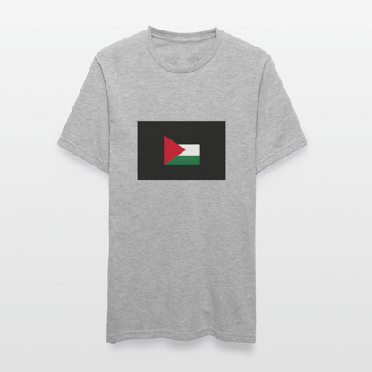 T-shirt polycoton Unisexe Palestine - gris chiné