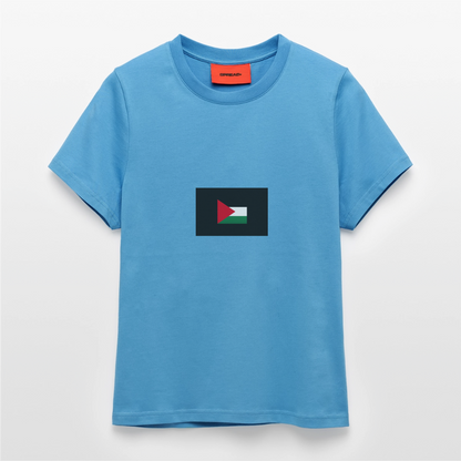 T-shirt bio slim fit fabriqué en UE palestine -  Sol Blue