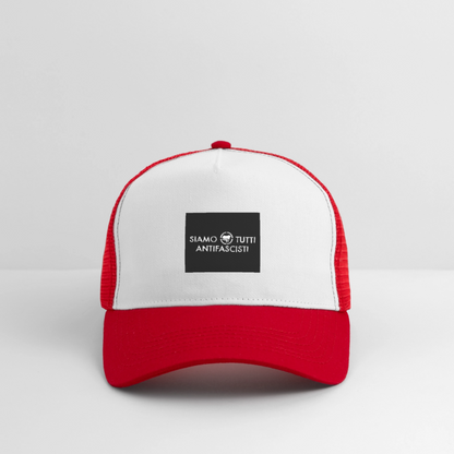 Trucker Cap - blanc/rouge