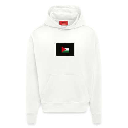 Sweat à capuche bio épais oversize fabriqué en UE palestine - OFF WHITE