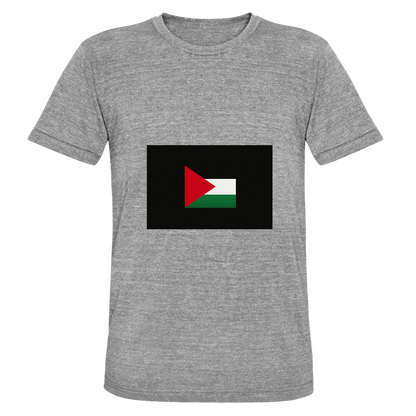 T-shirt chiné Bella + Canvas Unisexe Palestine - gris chiné