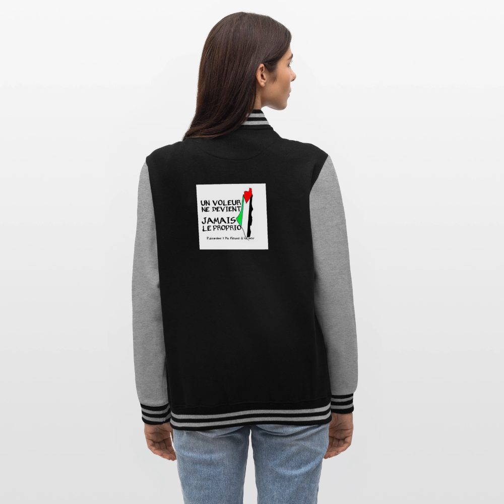 Veste Teddy🇵🇸 - noir/gris chiné