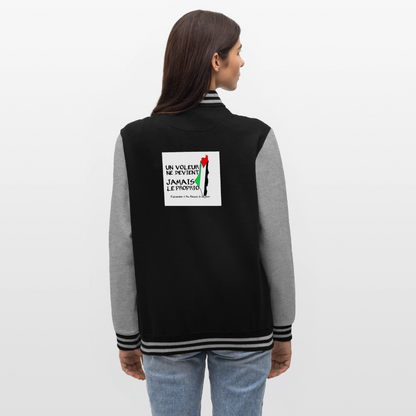 Veste Teddy🇵🇸 - noir/gris chiné