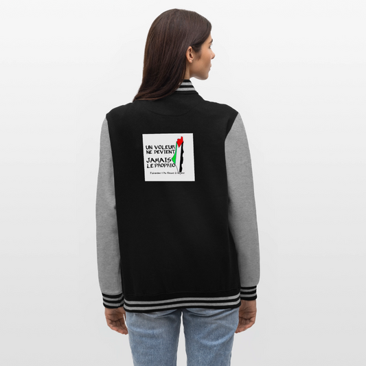 Veste Teddy🇵🇸 - noir/gris chiné