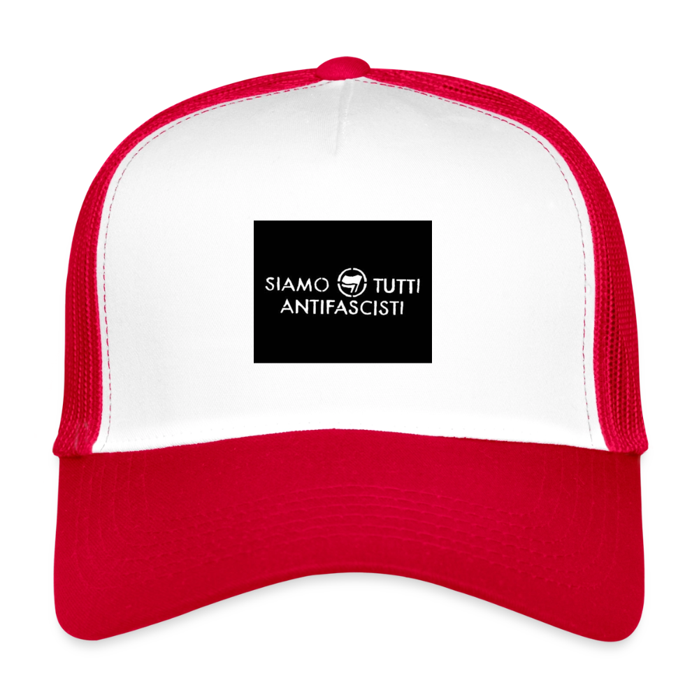 Trucker Cap - blanc/rouge