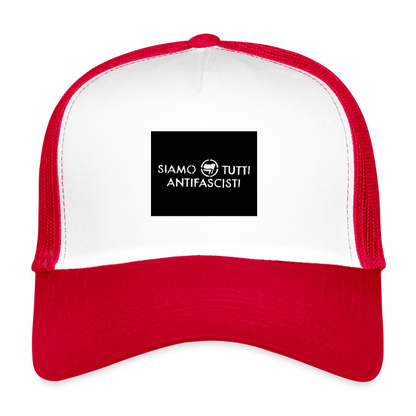 Trucker Cap - blanc/rouge