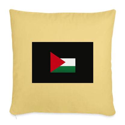 Coussin et housse de 45 x 45 cm - jaune délavé