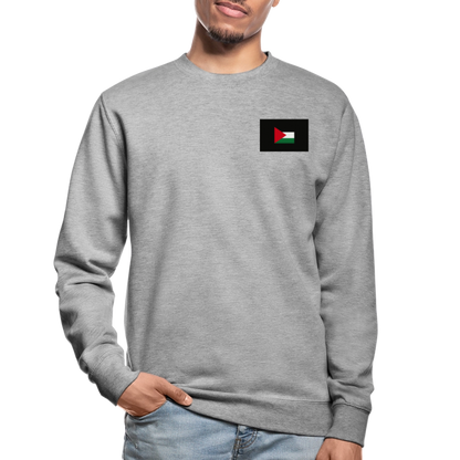 Sweat-shirt Unisex Palestine - gris chiné