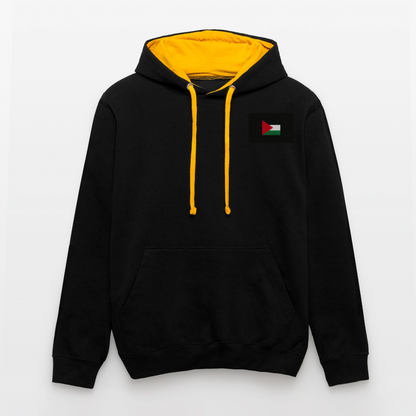 Sweat-shirt contraste Palestine - noir/or