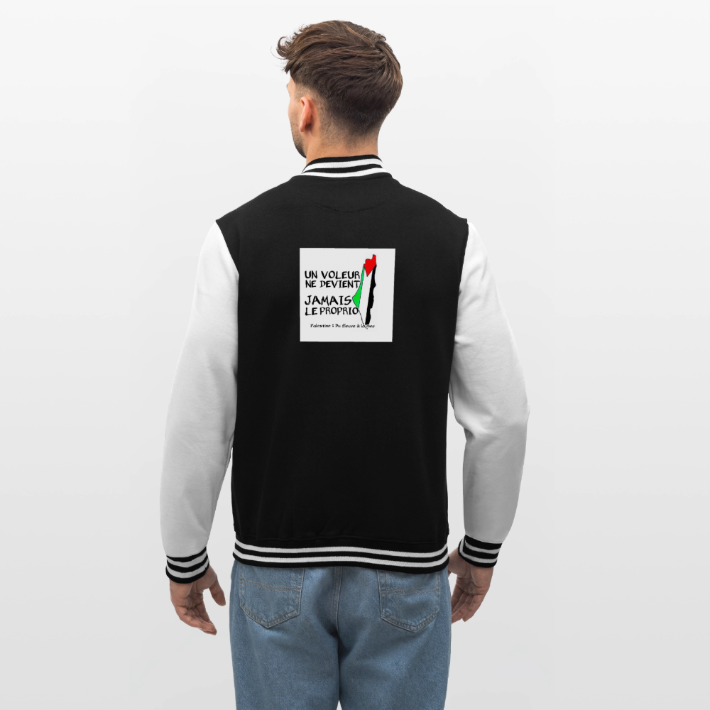 Veste Teddy🇵🇸 - noir/blanc