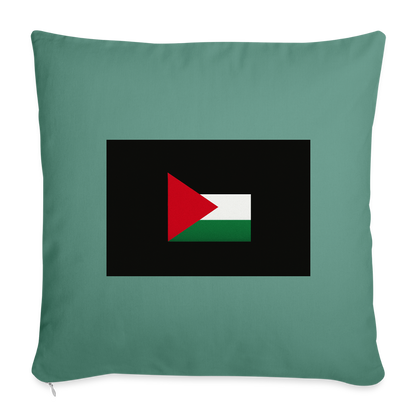 Coussin et housse de 45 x 45 cm - vert sapin