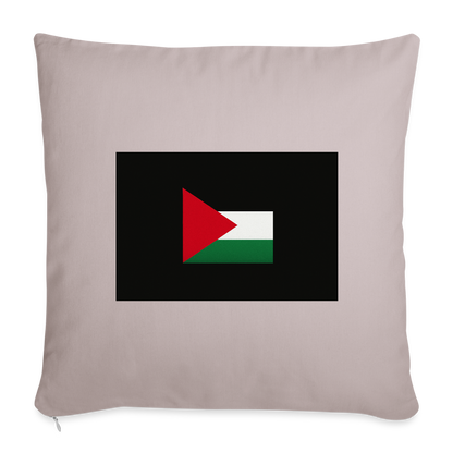 Coussin et housse de 45 x 45 cm - taupe clair