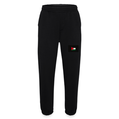 Pantalon de jogging bio épais fabriqué en UE Palestine - SOLID BLACK