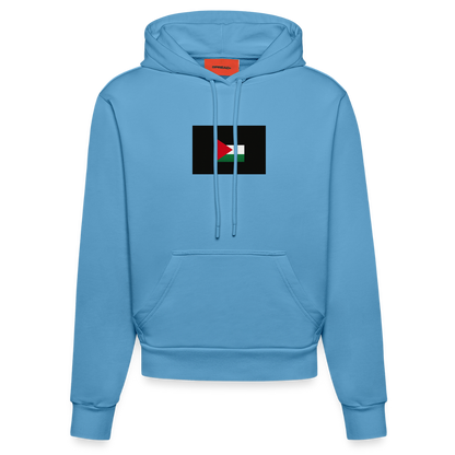 Sweat à capuche bio ajusté fabriqué en UE palestine -  Sol Blue