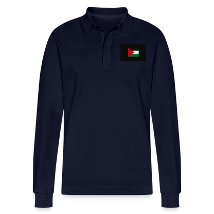 Polo à manches longues bio PREPSTER Stanley/Stella Unisexe Palestine - bleu marine