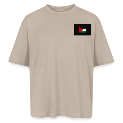 T-shirt oversize unisexe Palestine - sahara