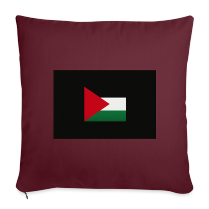 Coussin et housse de 45 x 45 cm - bordeaux
