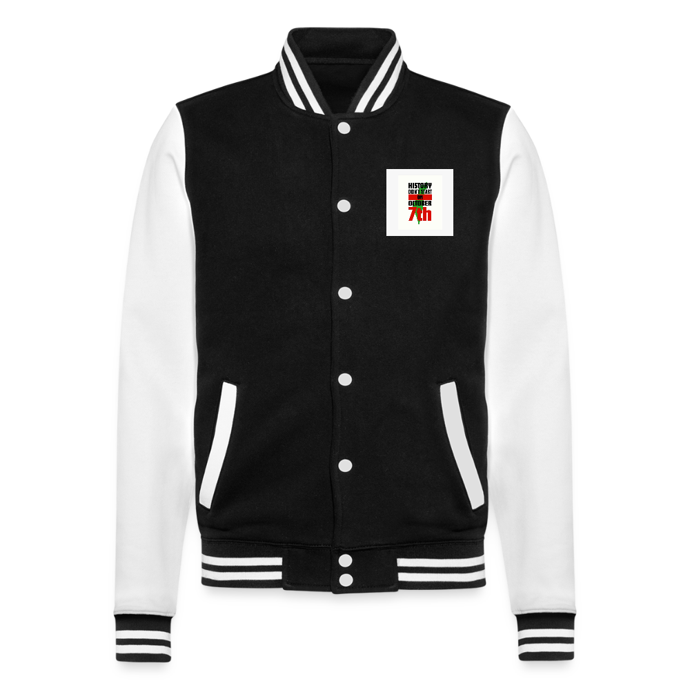 Veste Teddy - noir/blanc